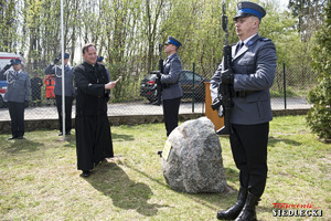 Uroczystości posadzenia Dębu Pamięci Aspiranta Aleksandra Rozbickiego