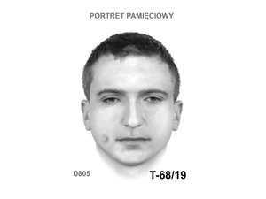 portret pamięciowy poszukiwanego mężczyzny