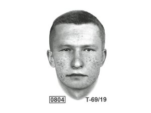 portret pamięciowy poszukiwanego mężczyzny