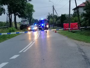 Tragiczny wypadek z udziałem motocyklisty
