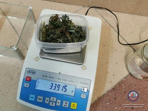 Marihuana zabezpieczona przez policjantów