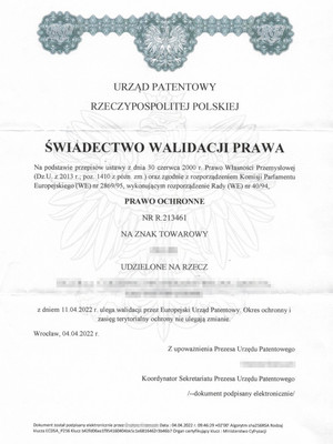 fałszywe pismo z urzędu patentowego